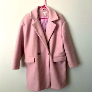 Leith Pink Winter oversized Coat Size Medium